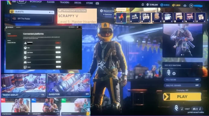 Lvl 75 + extra stash + 66 BL / Torque outfit / 1 800 tokens / 122 weapons (IV) / 6.1m credits / og owner / endgame ready