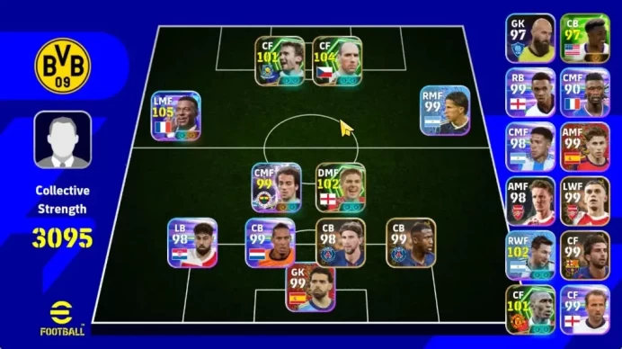 Android|Epic Jan Koller(Bullet Header),Steven Gerrard,Andy Cole,ShowTime Kylian Mbappe,Etc|PES2026|Take Mail|Check SS|EF2002