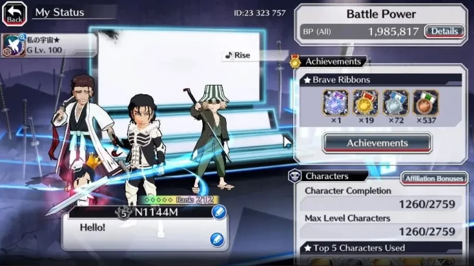 GLOBAL 1,9M POWER + 69K ORB|4 MT((Shunsui Fierce,Kugo,Momo,Kisuke)+ 2 10 Th Anniv + Ichigo TYBW26 + Uryu TYBW26 + Etc|BBS2732