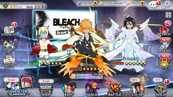 GLOBAL 2M POWER+10 Orb|28 MT[New Ichigo Renewed,TYBW26(Kenpachi,Yachiru,Bazz,Jugram),Renewed(Byakuya,Aizen)]|28 char 5/5|BBS2733
