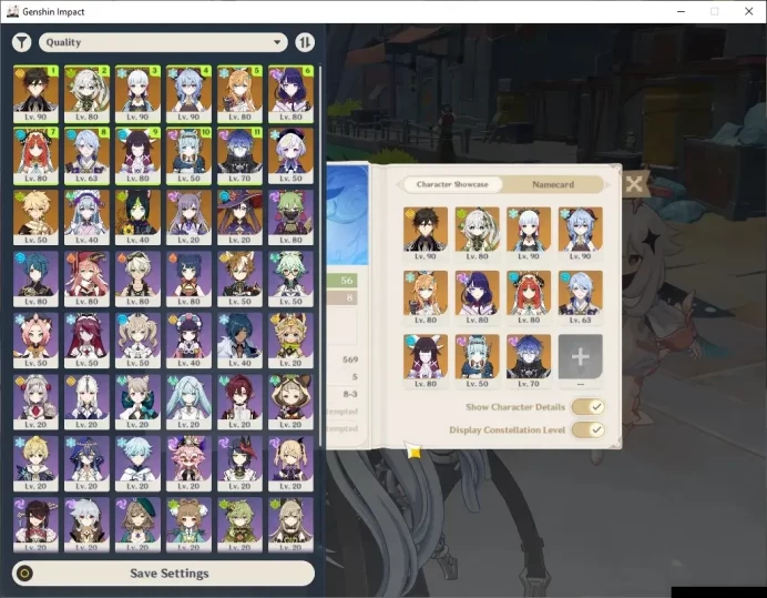 ASIA|AR 56|11 Limited + 5 (*5Weapon)|Flins PreamTeam,Nilou+Sign,Nahida,Ayaka,Ayato,Ganyu,etc|Reunion On|Mc Male|Take Mail|GI7052