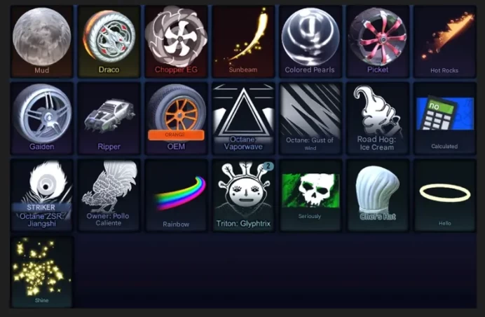 RL335//Platform PC  ROCKET LEAGUE [EGS] Harbinger, 500cr + inventory + 52 LVL + FN 22 Skins
