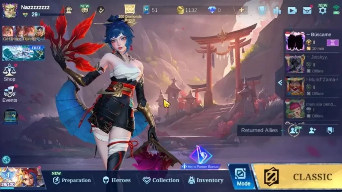 Hero 64|Skin 88|LightBorn Granger,Myst(Lesley,Silvanna),Naruto Vale,SpongB Cyclops,4 Epic Skin,Etc|Take Mail|Check SS(MLBB2295)