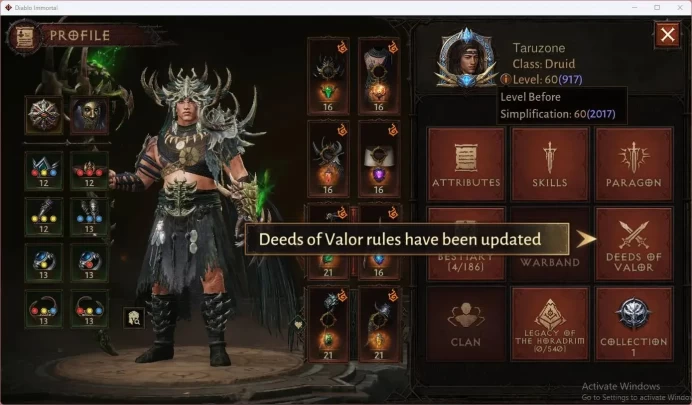 SEA - Vasily | 60 (917) Druid-Vanquisher | CR 47K | Reso 540 | Inferno 7 | 1 Cosmetics |Stormlost Lv 30 | TakeMail RA811B