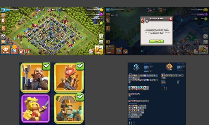 ■TH:13 (61%) (GemValue:$5449) ■Heroes: K56 Q67 P25 W40 C13 ■EE:2 ■Skins:4 ■BH:6 ■Full Access ■Instant Delivery ■A7195 __________________________