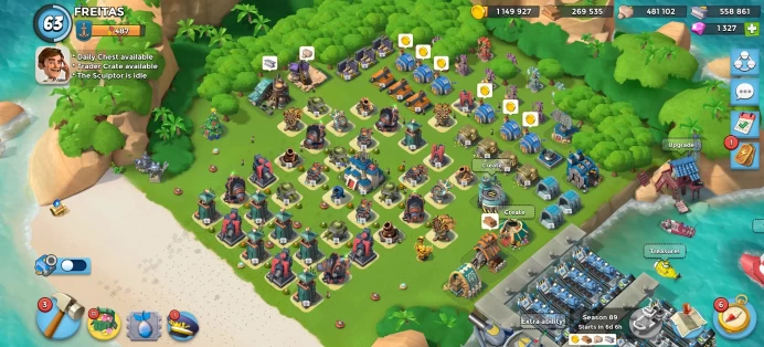 ,[Code A418] [Android/Ios] Level 63 / HQ 22 / Very Cheap