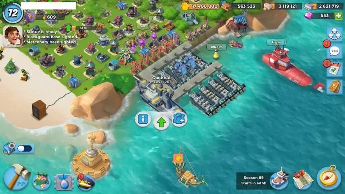 BB909: Lv72 - HQ27 - VP1901 - POWER 136 | Sculptor Lv10 (12/12) | Submarine lv10 -  GUNBOAT 26 - 500 diamond 