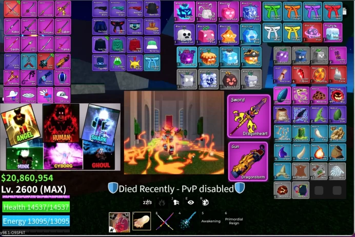 blox fruit 7 race account draco full gear 100% 7 race + cdk + GOD + sgt best account
