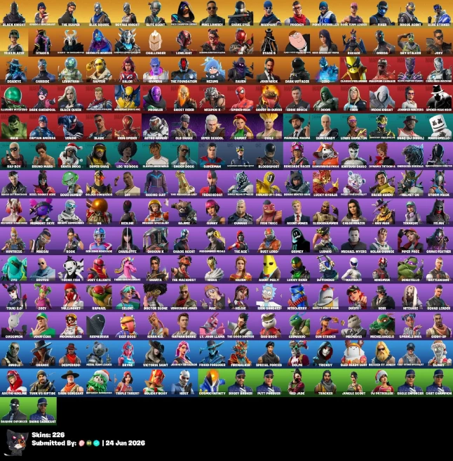 [PC/PSN/XBOX] FA 226 skins Black Knight | OG AERIAL ASSAULT GLIDER | The Reaper | Blue Squire | Royale Knight | Elite Agent | OG STW