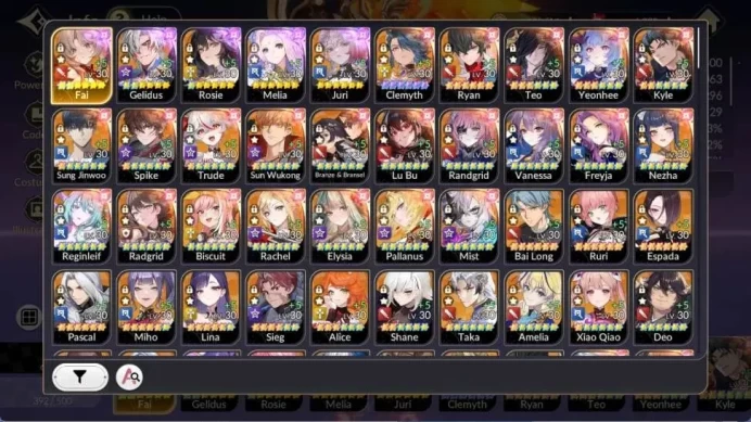 Global |5 EX7 (Fai,Juri,Roise,Gelidus,Melia)|15 TC6(Clemyth,Kyle,Yeonhee,Rachel,Trude,LuBu)|4k Ruby|2 LegCost|Netmarble|7KR040B