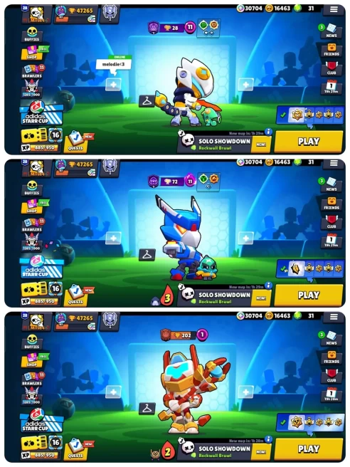 102 BRAWLERS / 23 MAX + 18 HYPER / 47.2K TROPHY / 246 SKIN / ONE ACCOUNT LIFETIME FUN
