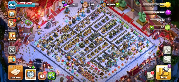Legendary Landscape $33 Snake + 2 Map Skins - 18 Hero Skins  - - TH18-XP262 - Lifetime Warranty-8 Epic Heroes Max Equipment