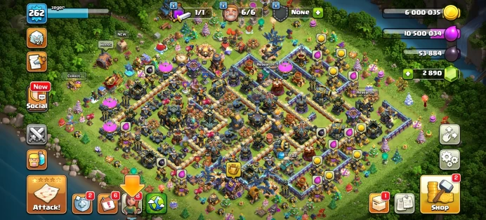 [Code A435] Th17 XP 262 / 4300 War Stars + Good Heros / Very Cheap