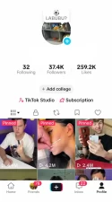 USA Monetized Account/ 37K Real Followers+259K Real Likes/ Creator Rewards Program Activated/ Live Stream/ Full Access