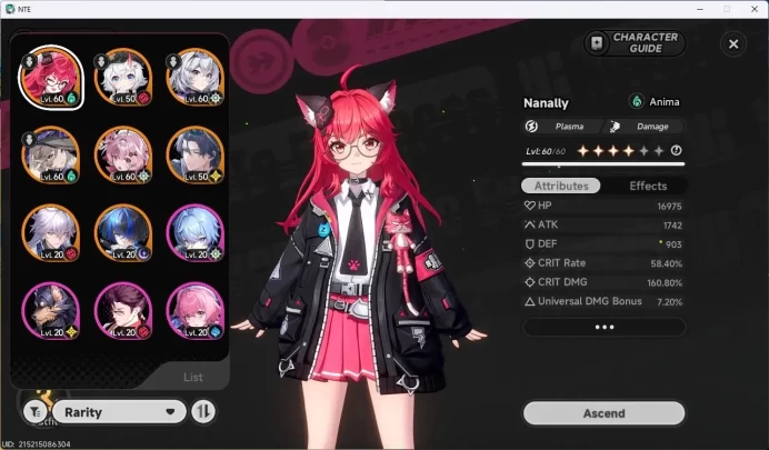 EU|Lv.40|7 S-Class/2 Limit [Chaos Awaken 2,Nanally]|6 A-Class|48 Tri-Key|Mc Female|TakeMail Check SS NTE281B