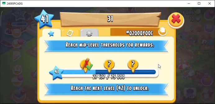 Level 41 | Barn Storage 1100 + Silo Storage 625 | 200K Coins|CN ON|Log Supercell ID|Take Email|Check SS(HYD787)