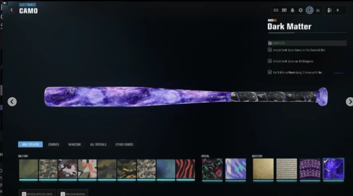 BO6 & WZ4 Dark Matter on 33 Guns Level 55 Ranked Ready HANDMADE 22 + Operators 500+ Camos Stacked PC/PSN/XBOX Full Access DA