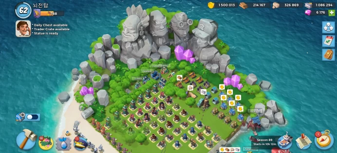 [Code A463] [Android/IOS] Level 62 + 6k Diamonds / HQ 24 + Scenery  / Very Cheap