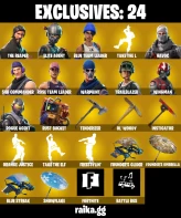 54 skins | OG STW | The Reaper | Elite Agent | Blue Team Leader | Havoc | Sub Commander | Trailblazer | Wingman | Rogue Agent | Dark Voyage