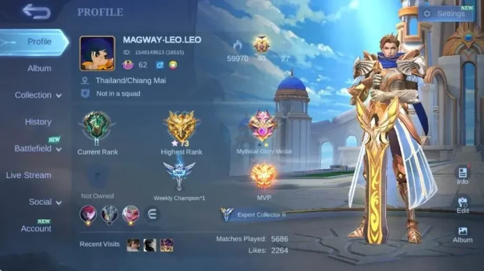 Global|Skin 172|Expert|Collector Natalia,PACE Fanny,Blazing Franco,VENOM Harley+Gusion|More Check SS ML2297B
