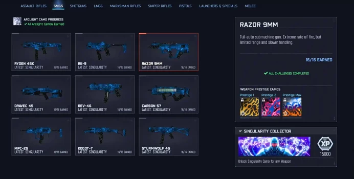 30 Singularity Camos ◈ 50 Wins Done | Ranked Ready ◈ Handmade ◈ Linkable to Steam, Xbox, Battle.net & PSN ◈ Full Access