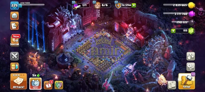 TH 18 max, 10 Equipment Epic, Hero Max, Wall Max, defense Max, 12 Skin Hero, 1 Skin Map (Guaranteed security)