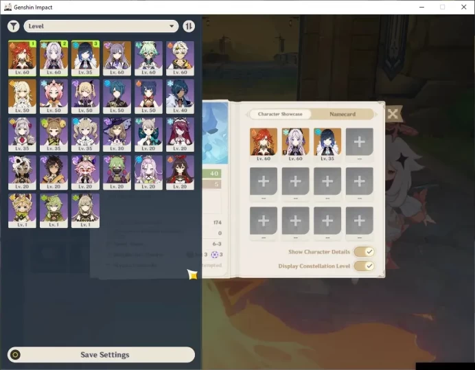 ASIA|AR 40|3 Limited + 1 (*5 Weapon)|Citlali C1,Mavuika,Yelan|Bloodsoaked Ruins|Mc Female|Take Mail|Check SS|GI7191
