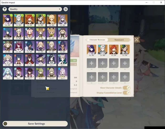 ASIA|AR 50|4 Limited + 1 (*5 Standard)|Mavuika,Neuvillette,Raiden,Emilie|Mc Male|Take Mail|Check SS|GI7201