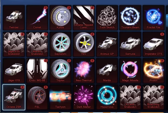 RL353 TW Octane, Fennec, 30+ Car's, 40+ BM's, Level 1, Platform: Epic Games, PC