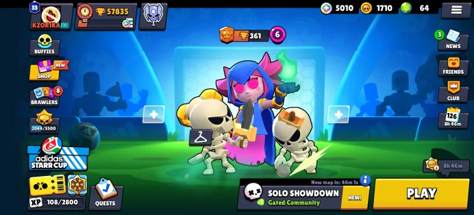 [Code A472] Level 132 / 52k Trophy + 135 Skins / Very Cheap