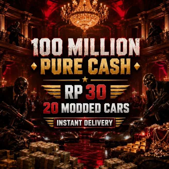 PlayStation 5 ◆ 100 Million Pure Cash ◆ RP 30 ◆ 20 Modded Cars ◆ Instant Delivery ◆ #ARXX8