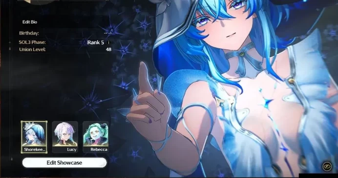 SEA|UL 48|(Lucy R6,Shorekeeper)+Sign,Rebecca|Female MC|Data Bank Lv 30|Log Kuro|Take Mail|Check SS(WW3775)