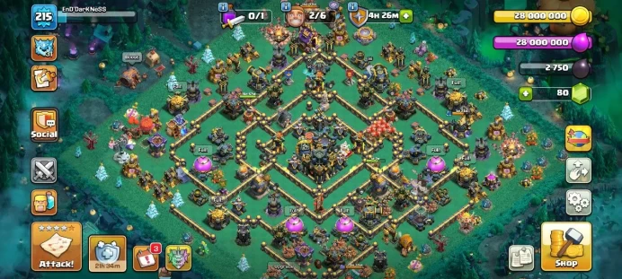 TH 17 max, 17 Equipment Epic, Hero Max, Wall Max, defense Max, 16 Skin Hero, 2 Skin Map (Guaranteed security)