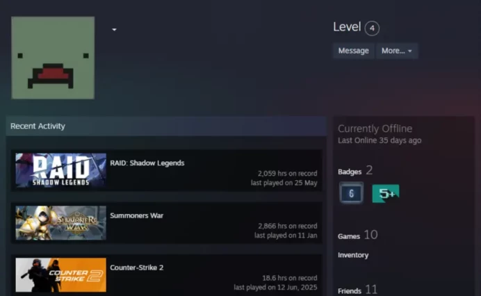 10Game-CS2 Prime+4Medals(10Y/5Y/Loyalty Badge/Global Offensive Badge)