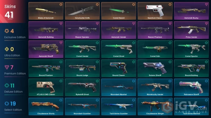 Immortal 1 + Immortal Buddies // 41 Skin // EU-TR // Prime + Spectrum + Aemondir + Reaver + Xenohunter + 3 Knife // FULL Access
