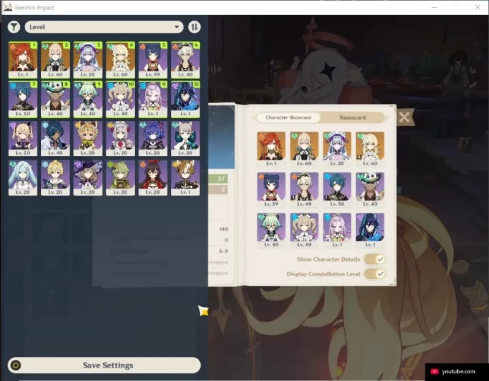 Asia|AR 46|3 Limited + 1 *5 Wepons| Mavuika+Sign, Skirk, Yelan |BD Set|Mc Male|Take Mail|Check SS|(GI7226)