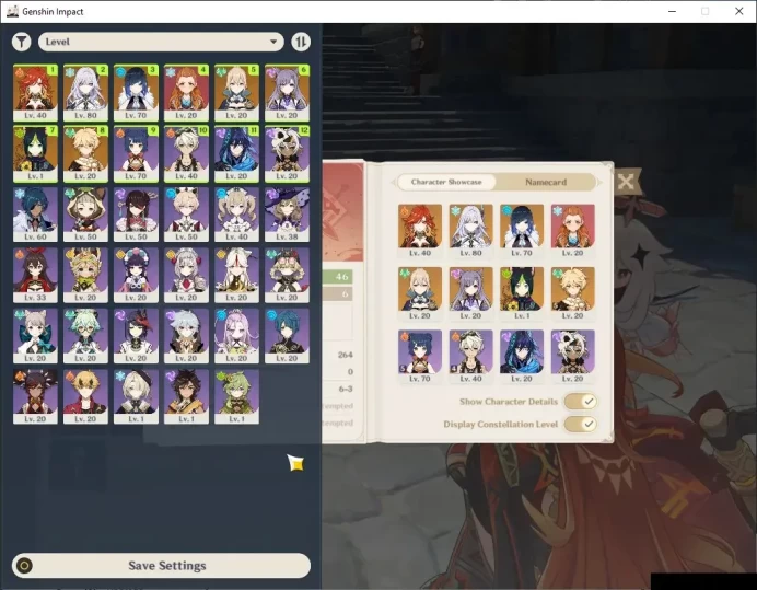 Asia|AR 46|3 Limited + 1 *5 Wepons| Mavuika+Sign, Skirk, Yelan |BD Set|Mc Male|Take Mail|Check SS|(GI7226)