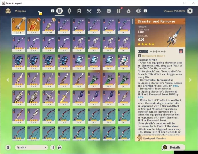 Asia|AR 55|1 Limited + 2(*5 Weapon)|[Mavuika+Sign]Qiqi,Tighnari,Mona,Dehya,Diluck|y|Mc Female|Take Mail|Check SS|GI7229
