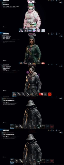 1931 - Warzone 4 - All Platform - Level 166 - Bundle - Fisherman - Prestige Master - Obsidian - Prestige Camo - Michael Myers