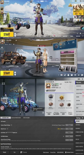1941 - IOS Android - Level 59 - X Suit Pharoh - Wife Pharoh - 3 Guns Kill Message - Helmet Glacier - backpack Mytich - 1 s Quncquer