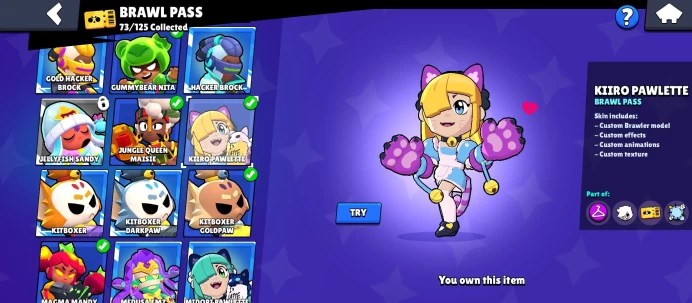 BS1193//56K 13 BP SKINS 91/103 260 SKINS 25k gems MECHA EDGAR