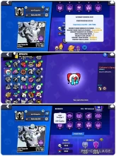 BS1196//61500 Trophies 33 Buffies Pro Pass Gold Mecha Crow + Bo Dustin Nita 87 x 10+ Power