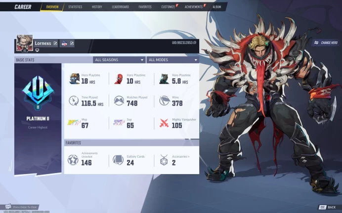 MR119//PC (Steam) Gold Battlepass: S0/S1/S6 (incomplete) Gold 40+ skins