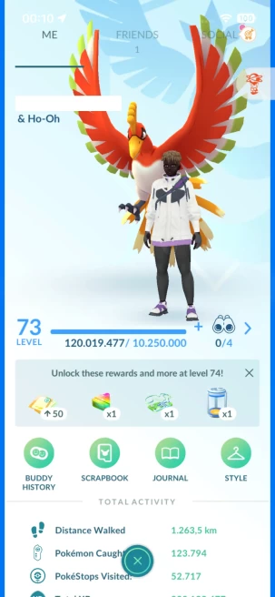 Level 73, 3 Legendary IV100, 406 Shiny, 254 Legendary, 164 IV 100, 19 Shiny Legendary, 69 Shadow Legendary