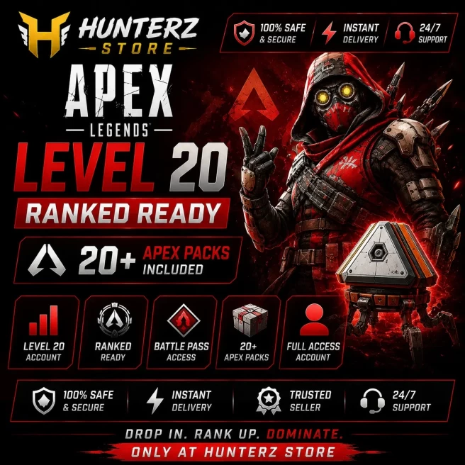 [ EA ] New Season 29 | Silver Rank | Ranked Ready Smurf | Level 20+ | 25+ Apex Packs | Full Access | Instant Delivery | XBOX / PC / PSN