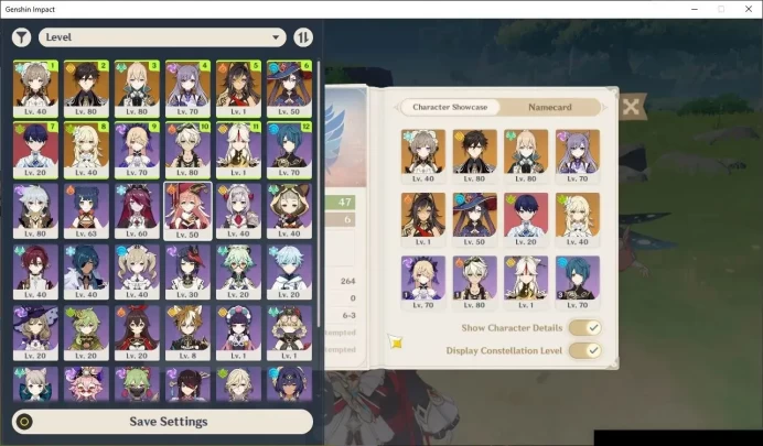 ASIA|AR 47|2 Limited|Sandrome,Zhongli +4(5*Standard Character)|Usn Unset|Female MC|Take Mail|Check SS|GI7289
