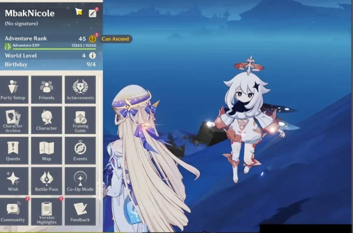 ASIA|AR 45|2 Limited|Nicole,Lyney +2(5*Standard Character) +1(5* Sign Weapon)|Usn Unset|Male MC|Take Mail|Check SS|GI7290