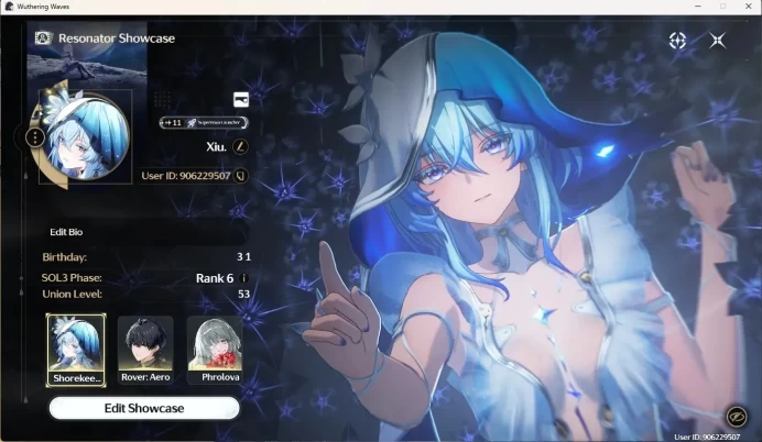 SEA|UL 53|Rank 6|3 Char Limited [(Phrolova,LucyRC3)+Sign,Shorekeeper],Rebecca|Mc Male|TakeMail WW209B