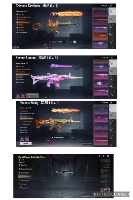 Blood Raven X-Suite Lvl-4 [kill msg] M416 crimson Max [loot create}