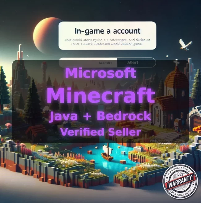 MINECRAFT | Microsoft | Java Edition + Bedrock Edition | Hypixel NO BAN | Full Access + Instant Delivery #LOT-140574